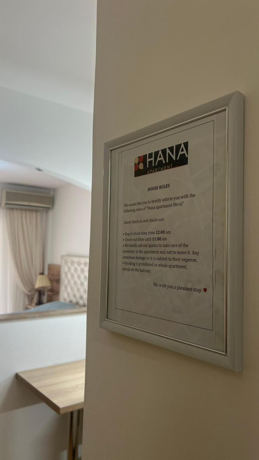 Hana Apartment Ohrid Bagian luar foto